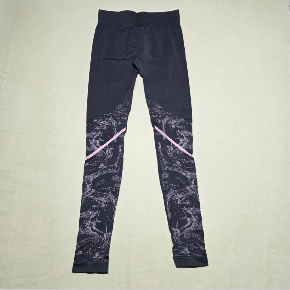 Fabletics Training Marbled Small Leggings Greyl High Rise Heel Cutouts Athletic